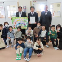 東広島建設業協会様よりテントの寄贈について、お礼とご報告